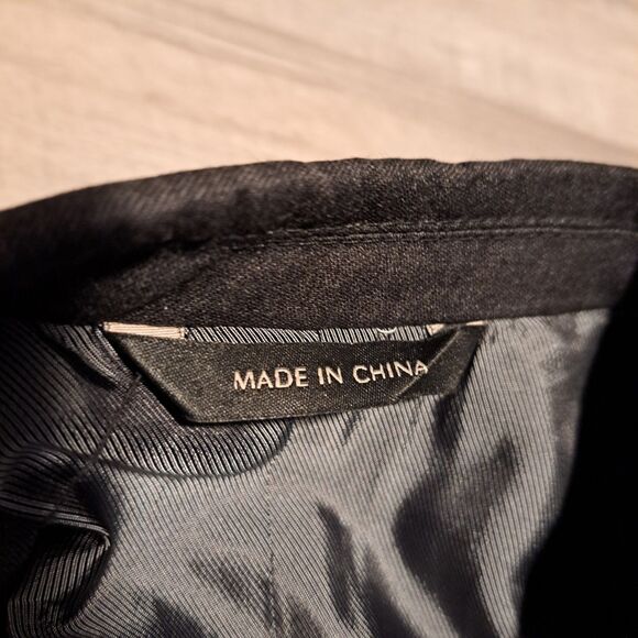 Banana Republic Blazer Mens 38R Gray Tailored Fit Wool Sport Coat Suit Jacket - Picture 6 of 14